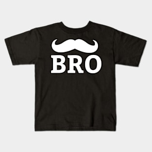 bro moustache - Gift idea for the mustache month Kids T-Shirt